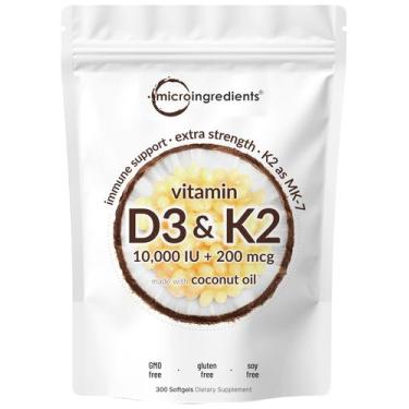 Imagem de Suplemento de microingredientes Vitamina D3 10000 UI + K2 200mcg - Mic