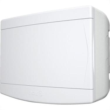 Imagem de Centrinho Tigre Pvc Sobrepor Para 8 Disjuntores Din Sem Barramento Bra