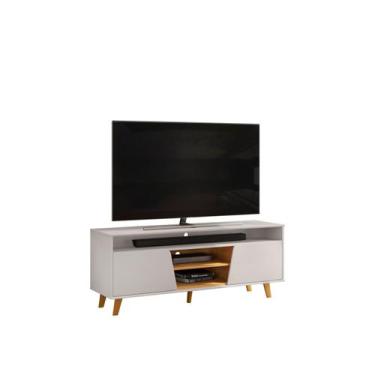 Imagem de Rack Bancada Sala Estar TV Até 60 Polegadas 2 Portas 5 Pés Retrô 1 Pra