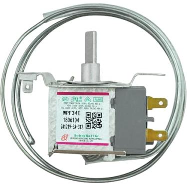 Imagem de IXGPUTS Termostato De Controle De Temperatura Wpf-34E Wpf34E, Termostato De Sensor De 2 Pinos Para Refrigerador, Compatível Com Peças De Refrigerador Hisense Wpf34E 1806104, Controle De Temperatura