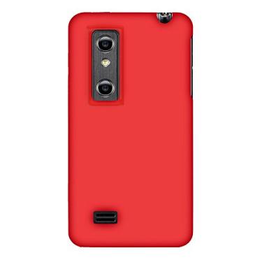 Imagem de Amzer Capa de gel de silicone para LG Thrill 4G/LG Optimus 3D - Vermelho marrom - 1 pacote - Capa - Embalagem sem frustração