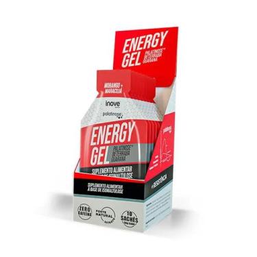 Imagem de Energy Gel Sabor Morango E Maracujá Display 10 Sachês 30g Cada Inove S