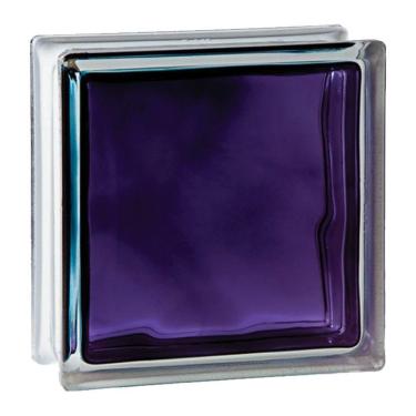 Imagem de Tijolo Bloco De Vidro Colors 19x19x8 Un Tradestar Roxo