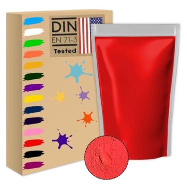 Imagem de Vermelho 1 kg Holi Gulal Pó solúvel em água natural festival sessão de fotos Rangoli Cores arco-íris pó cor sagrada saco fotos conjunto colorido animais chá de bebê casamento