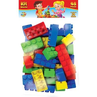 Imagem de Blocos de Montar Kit com 48 Peças, GGB Plast
