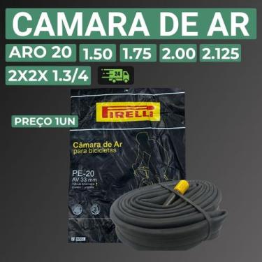 Imagem de Câmara de Ar Bicicleta Aro 20 com Bico Grosso 33mm Pirelli