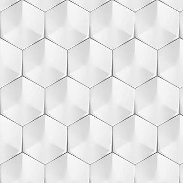 Imagem de Papel de Parede Adesivo Autocolante Estilo Geometrico Efeito 3D Decoração Casa 15 Metros