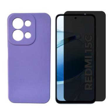 Imagem de Capa + Película Vidro 3D Privativa Para Xiaomi Redmi 15c - Generica, L