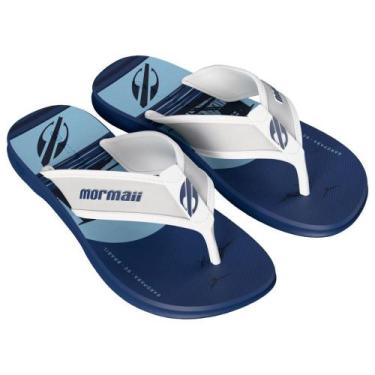 Imagem de Chinelo Mormaii Wave 3 Dedo Ad 12565 Masculino, Branco, 37/38