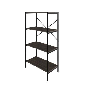 Imagem de Estante C/04 Prateleiras 118x60x33cm Tub Tueh1164 Nogal - Nogal /