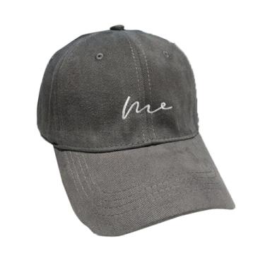 Imagem de RYZGOJV Boné de beisebol unissex, boné plano de algodão masculino feminino para viagens ao ar livre, boné ajustável padrão ondulado - cinza