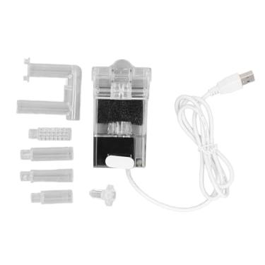 Imagem de Filtro de aquário Filtro de pendura de parede fina eficiente Purificação de água Operação silenciosa Fluxo Ajustável Economizando o filtro externo do tanque de peixes para