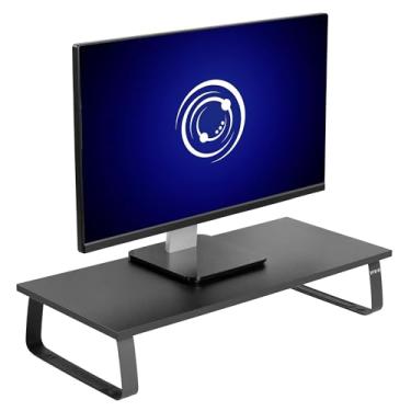 Imagem de VIVO Suporte Para Monitor de 24 Polegadas, Riser de Mesa de Madeira E Aço, Tela, Teclado, Laptop, Mesa Ergonômica Para Tv Pequena E Organizador de Mesa, Stand-V000D 24 Polegadas Preto