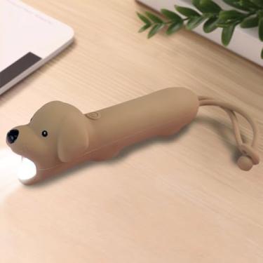 Imagem de LEDHOLYT Lanterna infantil – linda luz de brinquedo de silicone para cães com brilho ajustável, design seguro e durável, carregamento USB-C, presente de aniversário para crianças a partir de 3 anos