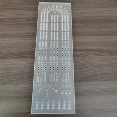 Imagem de Conili Conjunto de jogos de tabuleiro de cribbage, gabarito de acrílico engrossado com 3 faixas para tabuleiro de cribbage padrão tipo espiral para trabalho manual de madeira