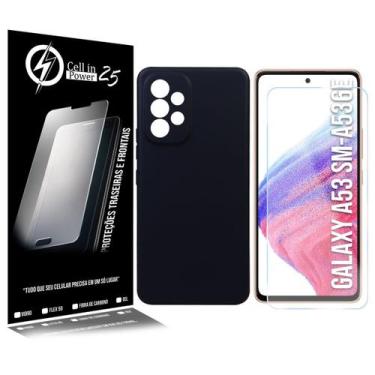 Imagem de Capa Aveludada Premium compativel Galaxy A53 5G A536 6.5 + Pelicula Vi