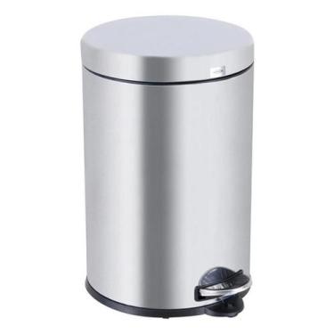 Imagem de Lixeira Multiuso Aço Inox 12L Pedal Balde 43X27X27Cm Brinox