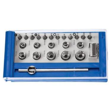 Imagem de Jogo Soquetes Bits Encaixe 1/4 Pol 24 Peças Tramontina
