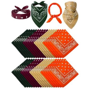 Imagem de Bandana, tipo unidade, 36 peças, lenço de cabeça Paisley, Halloween - 