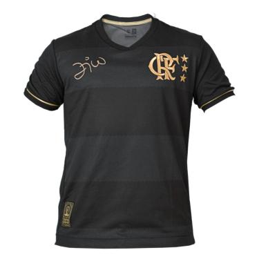 Imagem de Camisa Flamengo Retrô Volta Zico Gold - Masculino-Masculino