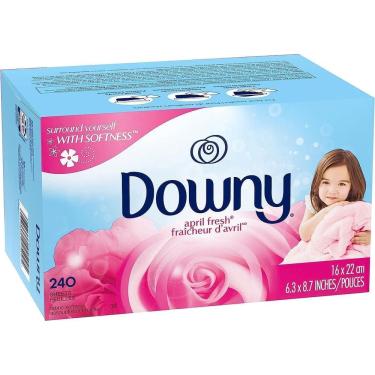 Imagem de Downy April Fresh Lenço Amaciante Secadora De Roupa 240 Unid