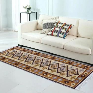 Imagem de 1 Tapete Kilim Passadeira Algodão Lux Dupla Face Kbg2 60x180