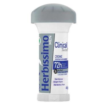 Imagem de Creme Desodorante Clinical Twist Antitranspirante Herbíssimo Men 45G -