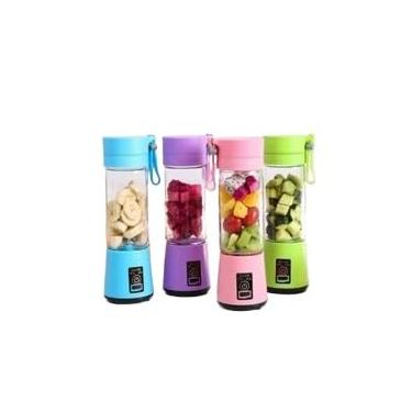 Imagem de Mini Liquidificador Portátil Blender Personal 6 Lâminas Recarregável USB - Shakeira Elétrica para Viagens, Academia e Liquidificador Pequeno(Cor aleatório)