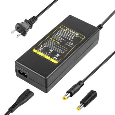 Imagem de Carregador universal 42V 2A, carregador rápido para Razor/Jetson/Voyage/gotrax carregador elétrico, fonte CC 5,5 mm x 2,1 mm com adaptador de 5,5 mm x 2,5 mm para bateria de lítio 36V 10S