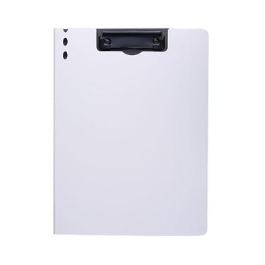 Imagem de Prancheta com Capa - Pasta Organizadora para Documentos, Material de Escritório Essencial para Arquivo e Apresentações(branco5392F)