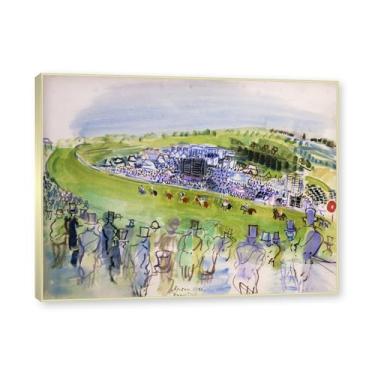 Imagem de NHLDZYH Moldura champanhe. Folhas impressionistas, (sem título 59) de Raoul Dufy, reprodução de quadros, quadros de pinturas famosas, imagem murais quartos. 60x80cm