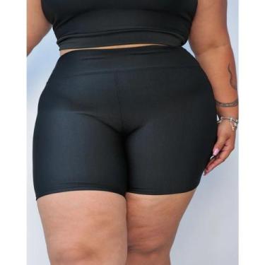 Imagem de Short Legging Plus Size Meia Coxa G1 ao G3 Suplex Feminino - DiFerreir