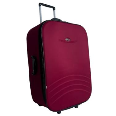 Imagem de Mala de Viagem 28Kg com zíper Expansor Forrada e Resistente (Vinho)