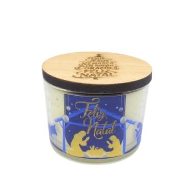 Imagem de Vela Aromática Presépio de Natal no Copo de Vidro