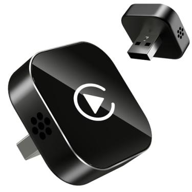 Imagem de BSUBSU Adaptador CarPlay sem fio para iPhone, 2025 atualizado com fio para sem fio para Apple CarPlay, adaptador de reprodução de carro com design mini USB com extensão tipo C, Plug and Play, conexão