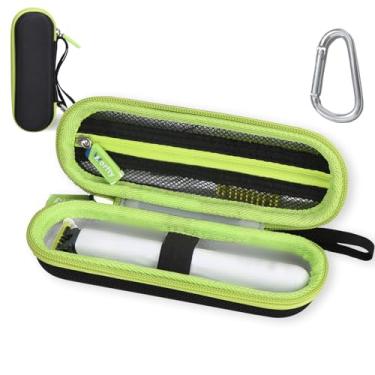 Imagem de Worfty Capa para aparador de corpo íntimo púbico e pessoal OneBlade modelo QP1924/70, bolsa protetora à prova d'água para barbeador QP1924/70 (preto)