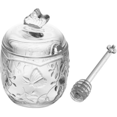 Imagem de Meleira de Cristal New Butterfly 250ml com Pegador – Elegante para Mel, Caldas e Açúcar