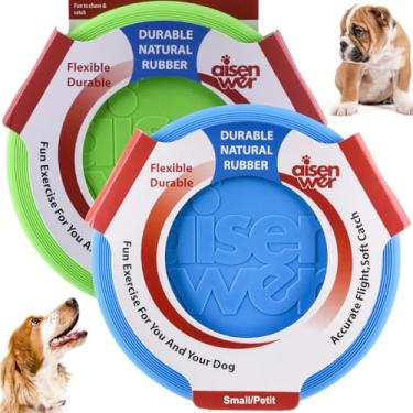 Imagem de Kwispel Disco voador para cães – Brinquedo de borracha durável para buscar – Brinquedos interativos e leves para brincadeiras ao ar livre – Disco mais seguro para atividades saudáveis – para cães