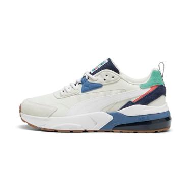 Imagem de PUMA Tênis masculino VIS2K, preto, 38, Vapor cinza-branco-azul Horizon, 45