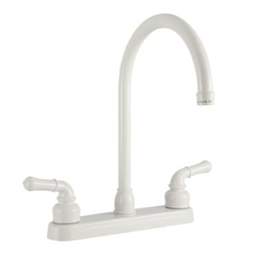 Imagem de Dura Faucet DF-PK330HC-WT RV J-bico Kitchen Sink Faucet (Branco)
