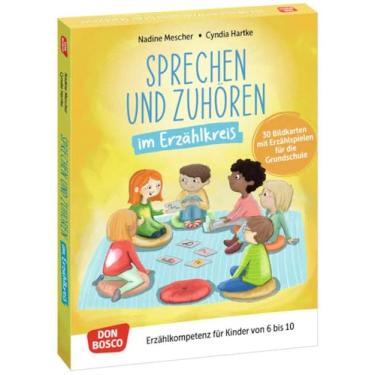 Imagem de Sprechen und Zuhören im Erzählkreis. 30 Bildkarten mit Erzählspielen für die Grundschule: Erzählkompetenz für Kinder von 6 bis 10. Wortschatzarbeit und freies Reden lernen