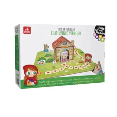 Imagem de Jogo de Tabuleiro Educativo Chapeuzinho Vermelho Brincadeira de Criança 1603
