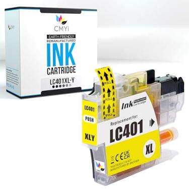 Imagem de CMYi Cartucho de tinta de substituição amarelo LC401XL para impressora Brother DCP-J1800DW, MFC-J1010DW, J1012DW, J1170DW, J1800DW