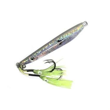 Imagem de Man I Love Fishing Faca vertical de 180 g. Isca profissional de arremesso lento para atum, cauda amarela, pargo, garoupa, robalo, oceano profundo. Equipado com ganchos de assistência. (Uptown Girl