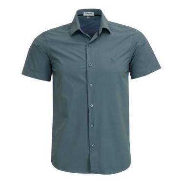 Imagem de Camisa Social Amil Manga Curta Proteção Uv 50 Poliamida Elastano 1912,