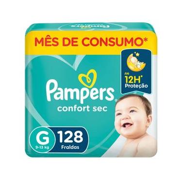 Imagem de Fralda Pampers Confort Sec Jumbo Plus G com 128un