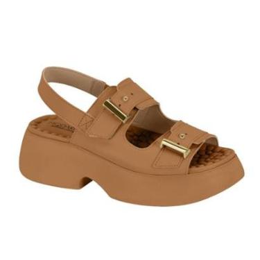 Imagem de Sandalia Papete Feminina Modare Conforto Sola Alta Massageadora Fivela Ajustavel Moda Ref: 7210.208-Feminino