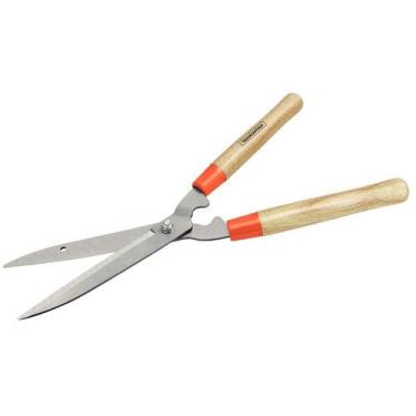 Imagem de Tesoura Para Cerca Viva e Grama Tramontina com em Aço Cabos de Madeira