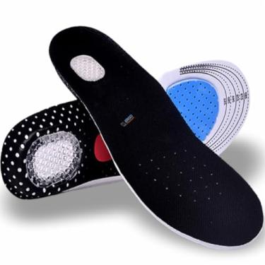 Imagem de Palmilha Ortopédica com Calcanhar em Gel Soft – | Amortece Impactos, Reduz Dores e Cansaço nos Pés | Ideal para Tênis, Botas, Sapatos e Uso Diário (41-46)