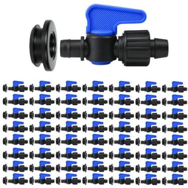 Imagem de 100 Registro Inicial 16mm Rosca + Chula Mangueira Gotejadora - Implebr